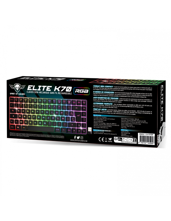 Clavier Spirit Of Gamer Elite K70 – Image 3