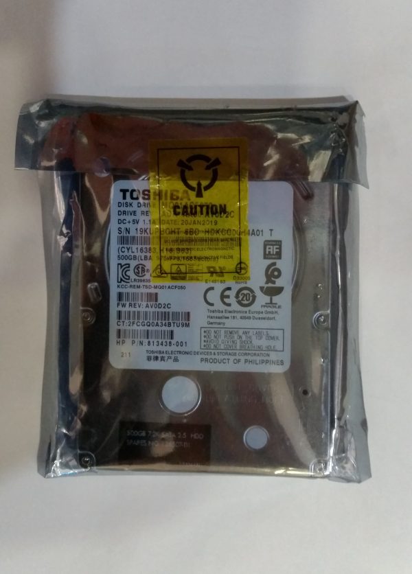 Disque dur 2.5" HDD  500GB