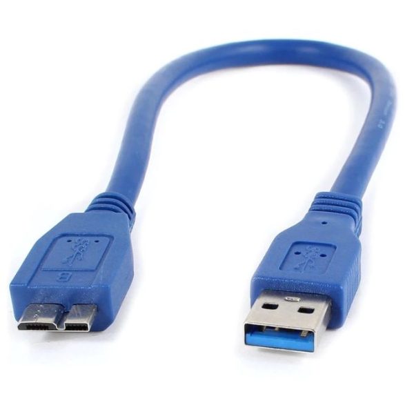 Cable Disque Dur Externe USB 3.0 Type-A vers Micro B 30cm – Image 2