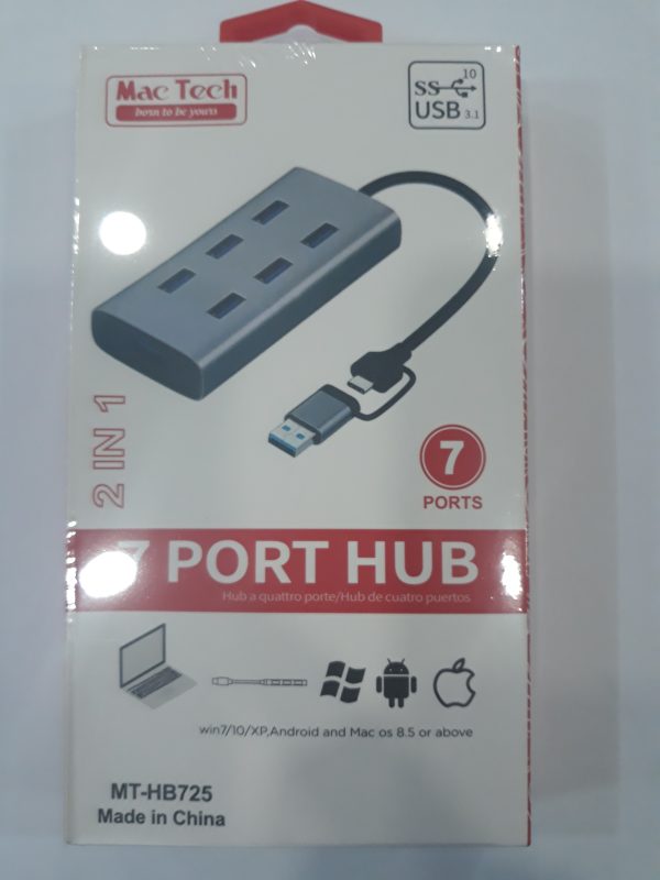 HUB USB 3.0 7 Ports MT-HB725