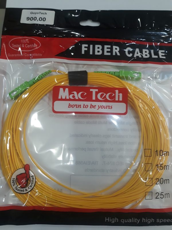 câble fibre optique  15 mètres mt-c15